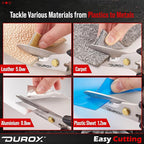 DUROX - Heavy Duty Scissors, Multipurpose Utility Scissors. Built to Cut Leather, Cardboard, Carpet, Plastic and Rope. All Purpose Heavy Duty Kitchen Scissors to Cut Meat, Poultry and Chicken Bones