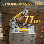 TOOLIOM Adjustable Angle 20°-200° Welding Magnets,Magnetic Pull Force 77 LBs Welding Holder Welding Accessories