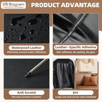 Leather Repair Patch, 17X316 Inch Repair Patch Self Adhesive Waterproof, DIY Large Vinyl Patches for Couches, Furniture, Kitchen Cabinets, Wall （Brown, 17X316 Inch）