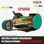 2"x48" Belt Grinder Attachment for Bench Grinders, 2x48 Inch Belt and 7 Inch Disc Sander Attachment for Bench Grinders with 5/8" Arbor