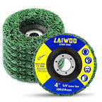 LAIWOO Strip Discs Stripping Wheel for Angle Grinder 4'' x 5/8'', Rust Remover Wheel Abrasive Disc Clean and Remove Paint Coating Rust Welds Oxidation (5 Pack)