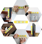 DOWELL 9 Inch Magnetic Box Level Torpedo Level(3PCS),3 Different Bubbles/45°/90°/180°Measuring Shock Resistant Torpedo Level