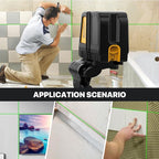 Laser Level with Tripod,DEGLASERS 100Ft Green Cross Line Self Leveling laser level,Dual-Module,Selectable Laser Lines With Rechargeable Battery for Picture Hanging,Tile,Construction Indoor Project