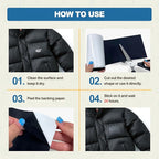 KING MOUNTAIN Self Adhesive Nylon Fabric Repair Tape, 4×63 Inches, Quick Down Jacket Repair Patch, Waterproof Outdoor Gear Patch Kit for Tent,Backpacks,Umbrella, Gloves, Sleeping Bag (White