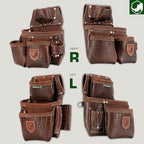 STRONGLAD Leather Carpenter Tool Belt - Top-Grain with 21 Pockets-Heavy Duty Framing Tool Belt & Carpenter Bags for Construction PR1000