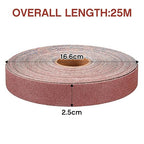 Emery Cloth Roll,400 Grit Continuous Sandpaper Roll 1" x 90 Feet Sandpaper Roll for Wood Furniture Finishing Metal Sanding Automotive Polishing