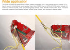 50 Feet Fiberglass Cable Wire Running Rod Coaxial Electrical Connectable Fish Tape Pull Kit