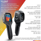 FLIR TG297 Thermal Imaging Camera with Bullseye Laser: Industrial Infrared Camera for High-Temp Applications