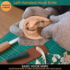 BeaverCraft S01L Wood Spoon Carving Knives Set Spoon Making Tools Kit Whittling Knife Hook Knife Left-Handed Bowl Cup Kuksa for Beginners Woodworking Professional Left Handed Wood Carving Kit