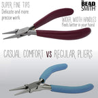 The Beadsmith Rosary Pliers – Casual Comfort Series - 6 inches (152mm) - Polished Steel Head, Comfort Grip Handle & Double-leaf Spring, European Design & Quality, Tool for Jewelry Making