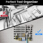 Goplus 6PCS 18" Magnetic Tool Holder, Magnetic Tool Holder Strip, Heavy Duty Magnetic Tool Bar,Space Saving Metal Tool Organizer Rack,Tool Magnet Bar for Workshop Garage, 176LBS Capacity Total