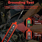 Power Circuit Probe Tester 6V-24V DC Test Light Car Fuse Tester Tool 12V Short Circuit Finder 12V Auto Electrical Tester Kit Component Tester Polarity Identify with Overload Protection,Long Test Lead
