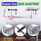Heavy Duty 20" Inch F-Clamp w/Replaceable Pad, 5-1/2-Inch(140mm) Deep Throat, Bar Size 1-1/5" * 3/5" Drop Forged Steel Bar Clamps, 2900LB Clamping Force