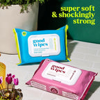 goodwipes Flushable Butt Wipes - Extra Large Adult Wet Wipes For Women & Men - Bathroom Essentials - Sewer & Septic Safe - Variety Pack, 200 Count (4 Packs)