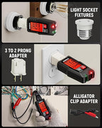 KAIWEETS Circuit Breaker Finder with LCD Display, GFCI Outlet Tester, Electrical Circuit Tracer Tool with NCV Test & Flashlight, Includes Carrying Case - KT301