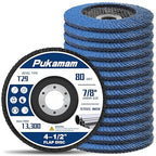 14 Pack of Flap Discs 4 1/2 for Angle Grinder Grit 80 Type 29 Zirconia Grinding Wheel for Wood Metal Sanding