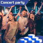 500 Pcs Blue Paper Wristbands for Events Waterproof Neon Wrist Bands Adhesive Concert Identification Wristbands Hand Bands for Events (Blue)