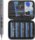 UF-TOOLS Mini Electric Screwdriver, 120 in 1 Small Portable Cordless Power Screwdriver, with 100 Precision Bits & LED Light & 20-bit Tool Set, Handy Repair Tool for Phone, Watch, Camera, Laptop