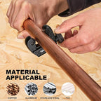 HAUTMEC Copper Pipe Cutter Tool 1/8" to 5/8"OD (3-16mm), Mini Copper Tubing Cutter Tool for PVC, Copper, Aluminum, and Thin Stainless Steel Tube HT0131-TC