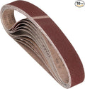 10 Pcs Sanding Belts 1 x 42 Inch 80 Grit Aluminum Oxide Abrasive Sandpaper for Belt Sander Metal Grinding Wood Working Weld Rust Removal