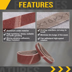 3 x 24 Inch Sanding Belt, 10 Pcs 40 Grit Knife Sharpener Belts Work Sharpening for Belt Sander Knife Carving Tool Metal Working