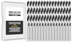 1/4" Brad Point Wood Drill Bit Set, 16Pcs Drill Bit Set with Double Flutes Design for Carpenter Woodworking and All Types of Wood