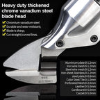 IZIO 21V Brushless Cordless Metal Shear Black- Heavy Duty 360° Rotating Cutter for Stainless Steel, Iron Plate, Aluminum (0-1.2mm), Leather, Carpet, Cardboard(Up to 5mm)Makita 21V Battery Compatible.