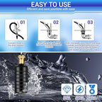 Drain Cleaning Bladder- Fits 1" to 2" Pipes, 3/4" Hose Thread Valve,Ideal for Sinks, Showers, Tubs & Sewer Lines, Rubber, Easy Daily Use, Cold Water Only (L:4" to 6")