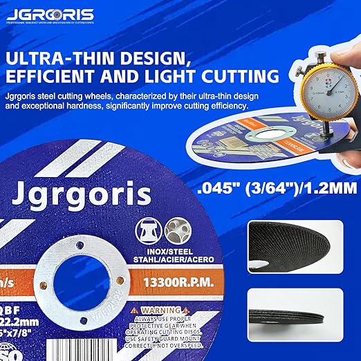 4-1/2 Inch Cut-Off Wheel,Angle Grinder Cutting Disc, 50 Pack Fast Cutting Wheel for Metal & Stainless Steel, General Purpose