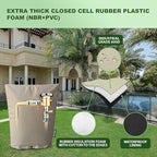 The Original Winter Pipe Insulation Cover (0˚F) - Extra-Thick EVA+NBR (UV-Coated) Insulated Backflow Preventer Freeze Protection, Pump Cover, Sprinkler/Well/Valve Head Cover - (40" W X 24" H)