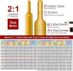 Chanzon 2:1 Ratio 5/32" (4mm) Heat Shrink Tubing 8Ft Roll (2.5M Total Length) Yellow Polyolefin Sleeving Wrap Shrinking 2 to 1 1pcs