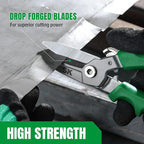 SK 8" Heavy Duty Scissors, All Purpose Shears, Drop Forged CR-V Blades with Safety Lock, Comfortable Grips