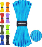 WEREWOLVES Reflective Paracord Rope 7 Strand Type III Parachute Cord 4mm 100ft / 200ft for Tent Camping Hiking Fishing Survival Tactical Clothesline DIY Projects