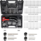 Rivet Gun, GIANTISAN Pop Rivet Tool Kit with 200 Rivets and 4 Drill Bits, Manual Hand Riveter Kit with Rugged Carrying Case