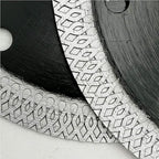 DT-DIATOOL Diamond Tile Blade 4-1/2 Inch 2pcs Diamond Turbo X Mesh Rim Segement Circular Saw Blade for Procelain Ceramic Stoneware Marble Granite Fits 5/8"-7/8" Arbor
