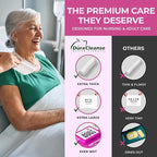 XL Bath Wipes for Adults Bathing No Rinse (2pk) - 100 Ct. + 8 Travel Body Wipes - 9"x12" Adult Disposable Washcloths for Elderly Incontinence - After Surgery Must Haves Supplies & Elder Care Products
