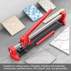 SHIJING 24-inch Tile Cutter,Cortadora de Ceramica with Red laser, Steel guide rails,Tungsten Carbide Cutting Wheel - Tile Cutter Tool for Ceramic, Porcelain - Installers &DIY