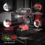 Cordless Impact Wrench 1/2 inch for Milwaukee 18V Battery, 900Ft-lbs (1200N.m) Brushless High Torque Impact Gun (No Battery)