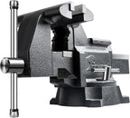 Forward CR60A 6.5 Inch Bench Vise Heavy Duty Vice with Anvil and 210 Degrees Swivel Base (6 1/2")