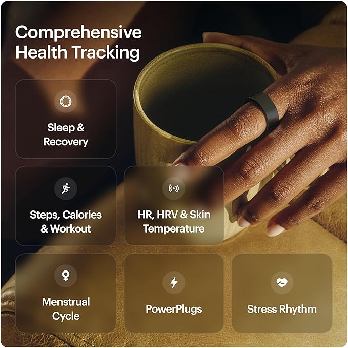 ULTRAHUMAN Ring AIR-Smart Ring Health Tracker, Size First Sizing Kit,Sleep Tracker,Smart Ring for Men/Women,Fitness Tracker (Made in The USA, Matte Grey, 13)