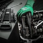 SK Flex-Head Ratcheting Wrench Set, Combination Wrench Set, 25-Piece, SAE 1/4" to 1", Metric 8 to 19mm, 72-Tooth, Premium CR-V Construction, with Rack Organizer