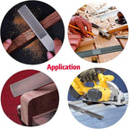 2P Hand File Set - 4 Way Rasp, Half Round, Flat & Needle Files for Wood & Metal Tools