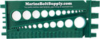 Nut, Bolt & Screw Gauge (Standard & Metric) (Coarse & Fine) Diameter, Length & Thread Pitch (Green)