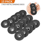 Die Grinder Grinding Wheel,2 inch Angle Grinder Disc 15 Pack with 3/8" Arbor Hole for Metal Drill Rotary Tool