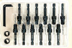 FTG USA Countersink Drill Bit Set for Wood with Tapered Drill Bit 12 Pc #4 (7/64")