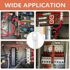 296PCS Tinned Ring Terminals 8 AWG 6 AWG 4 AWG 2 AWG 1 AWG 1/0 AWG Heat Shrink Tubing Set Copper Wire Lugs 5/16", 3/8", 1/4", 1/2", 144Pcs Battery Cable Ends and 152PCS Heat Shrink Tubing
