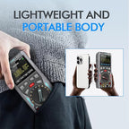 Abestop AT312G Oscilloscope Multimeter 3 in 1 Handheld Oscilloscope with 12MHz Bandwidth 50MSa/s Sampling Rate Built-in Generator Voltage Tester Multimeter Function
