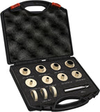 11 Pcs Premium Brass Router Template Guides Set - Fit Any Routers Sub-Base of The Porter Cable Style Router Bushing Guide Set with Carrying Case