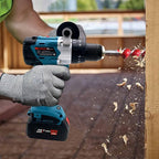 Vikky 20V cordless hammer/drill/drive offers 3 speed variations, powered by brushless motor and drill bit held in place by a heavy duty 1/2" ratchet chuck