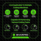 SHAPPRO 1/4 Inch Shank Carbide Square End Mill, 4 Flute CNC Milling Bits, Heat-Resistant Metal Cutting Bits Suitable Alloy Steel, Stainless Steel, Various Cast Iron（5PCS）
